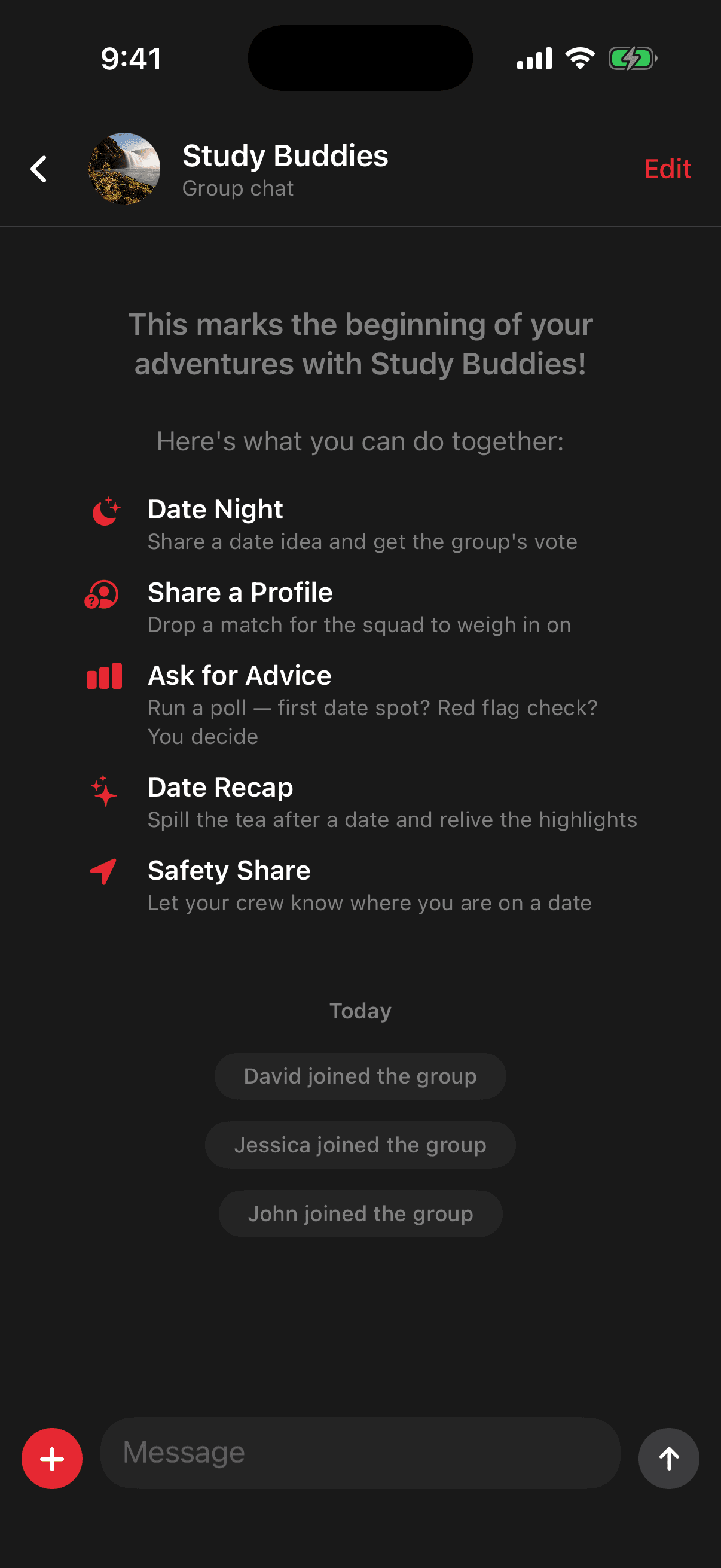 Create a Friend Group in Tango